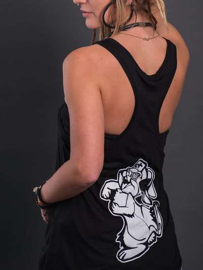 Ladies Racerback Tunic - Deaf Rabbits
