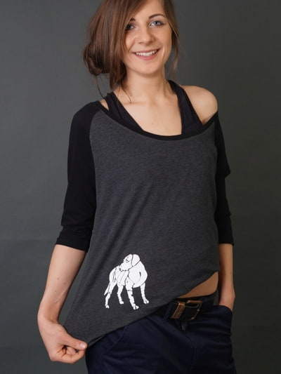 Ladies RaglanTee Contrast 3/4 - Dogstyle