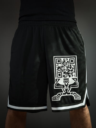 Two Tone Mesh Shorts - QR Code